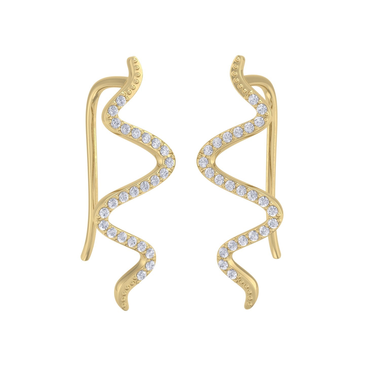 Gold Wave Earrings