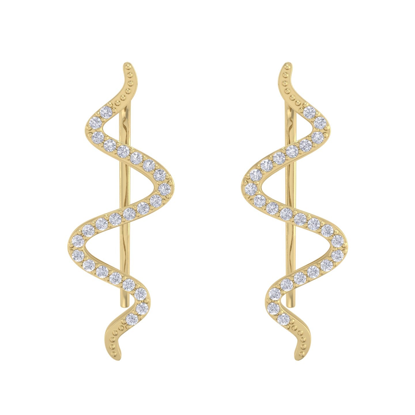 Gold Wave Earrings