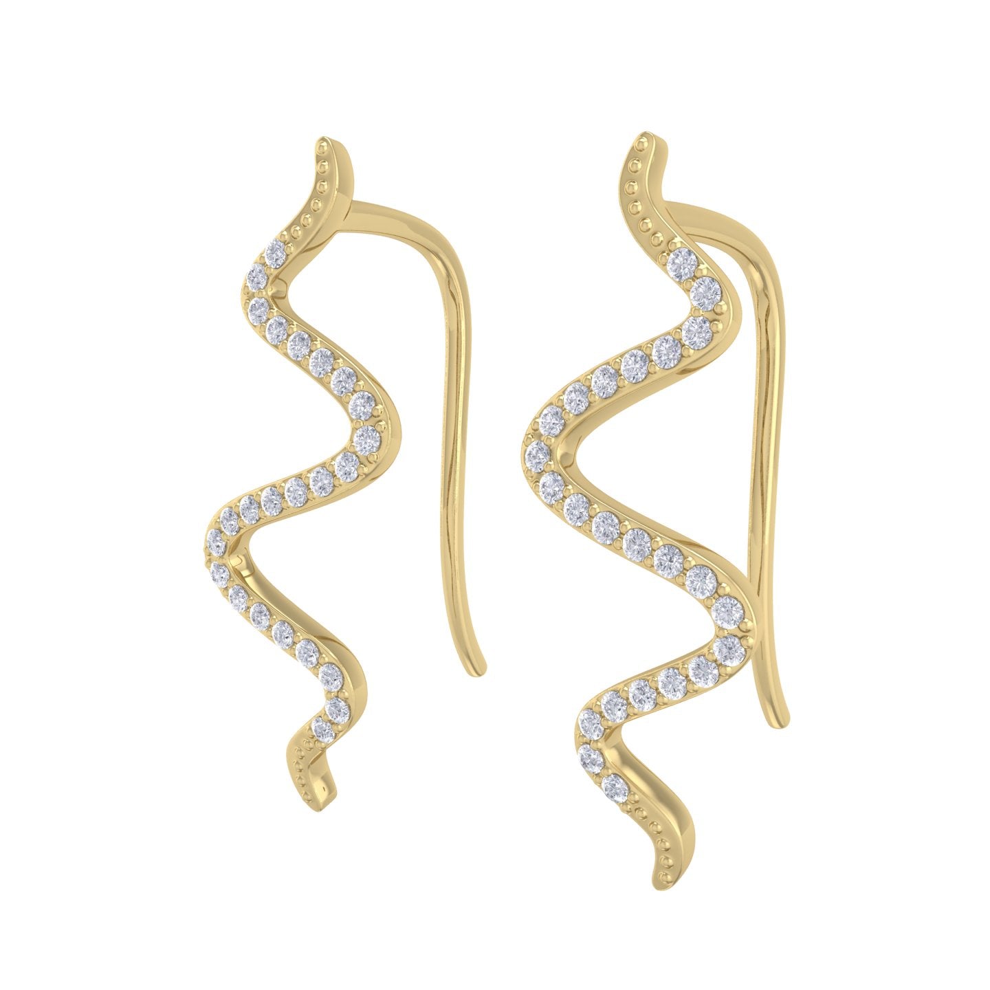 Gold Wave Earrings