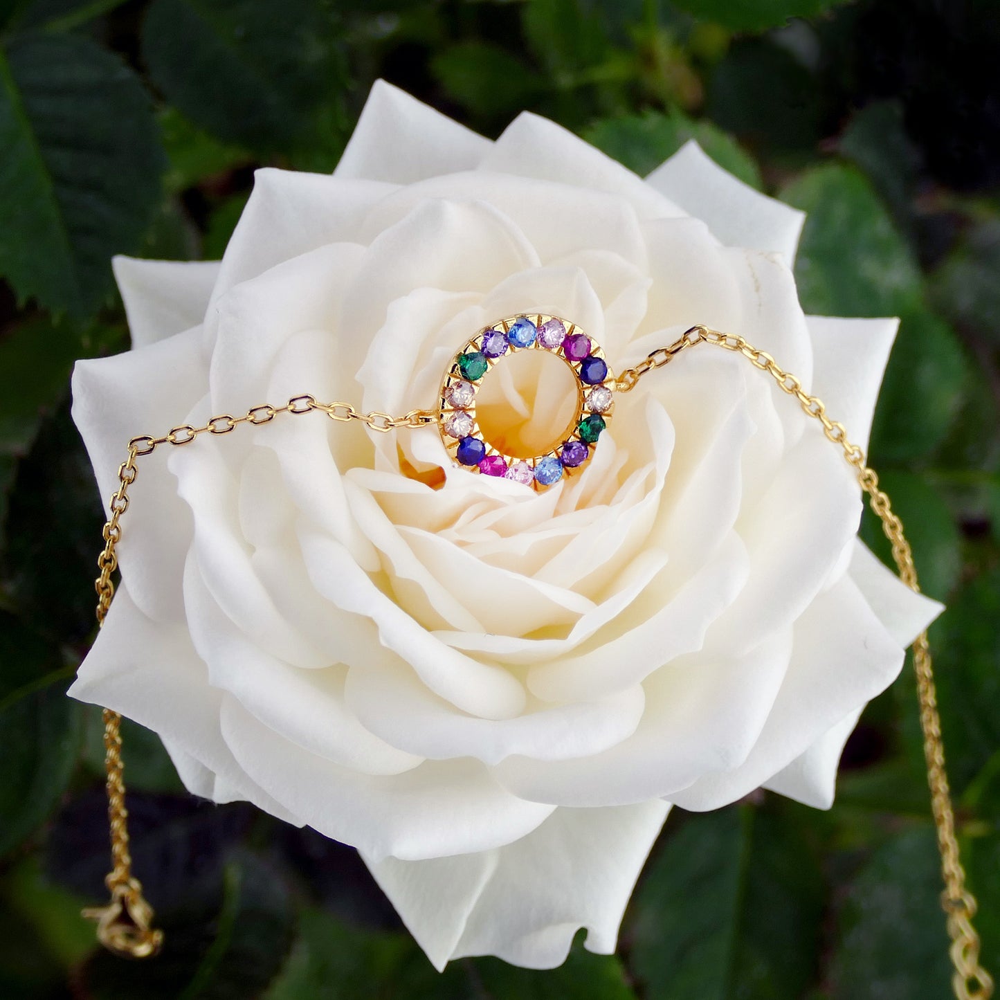 Rainbow Sapphire Bracelet