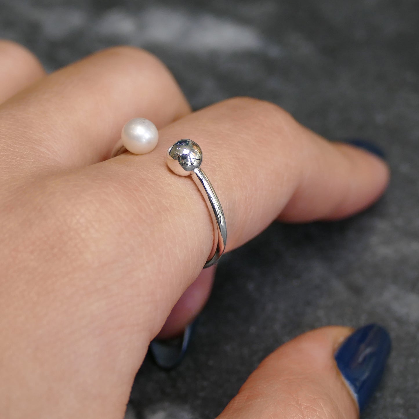 Pearl Ball Ring