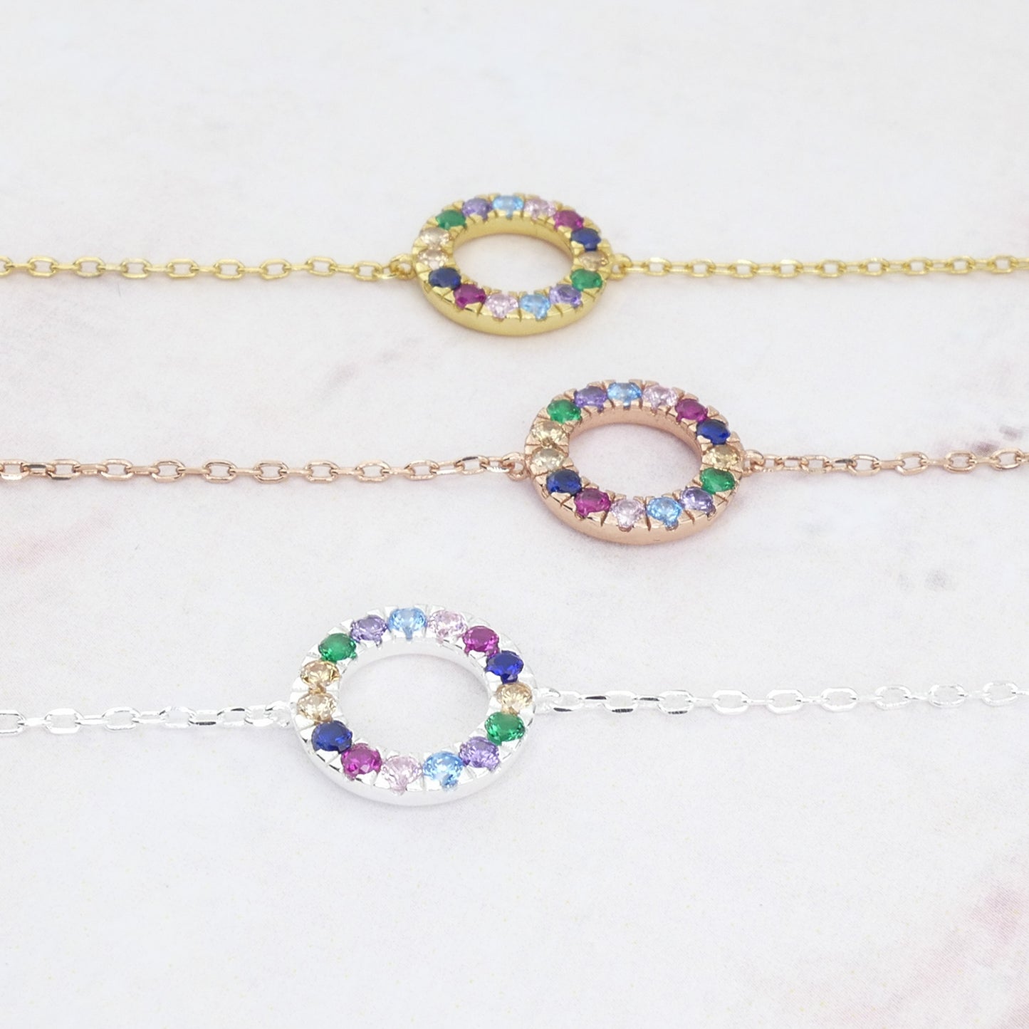 Rainbow Sapphire Bracelet