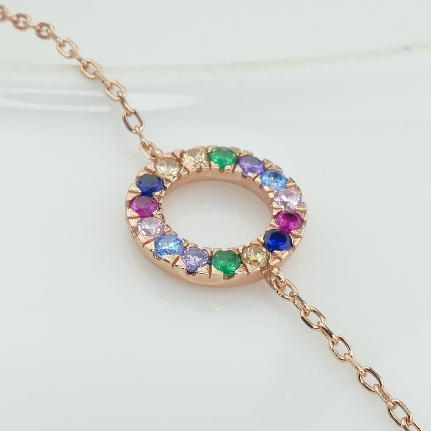 Rainbow Sapphire Bracelet
