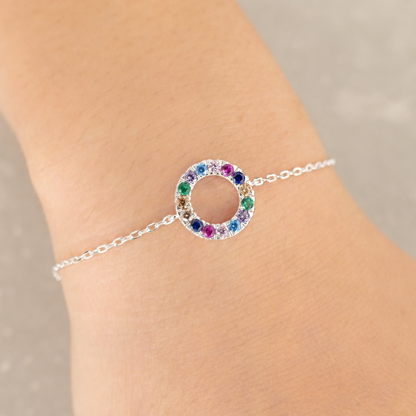 Rainbow Sapphire Bracelet