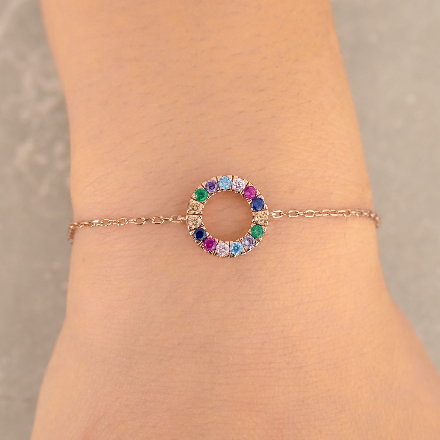Rainbow Sapphire Bracelet