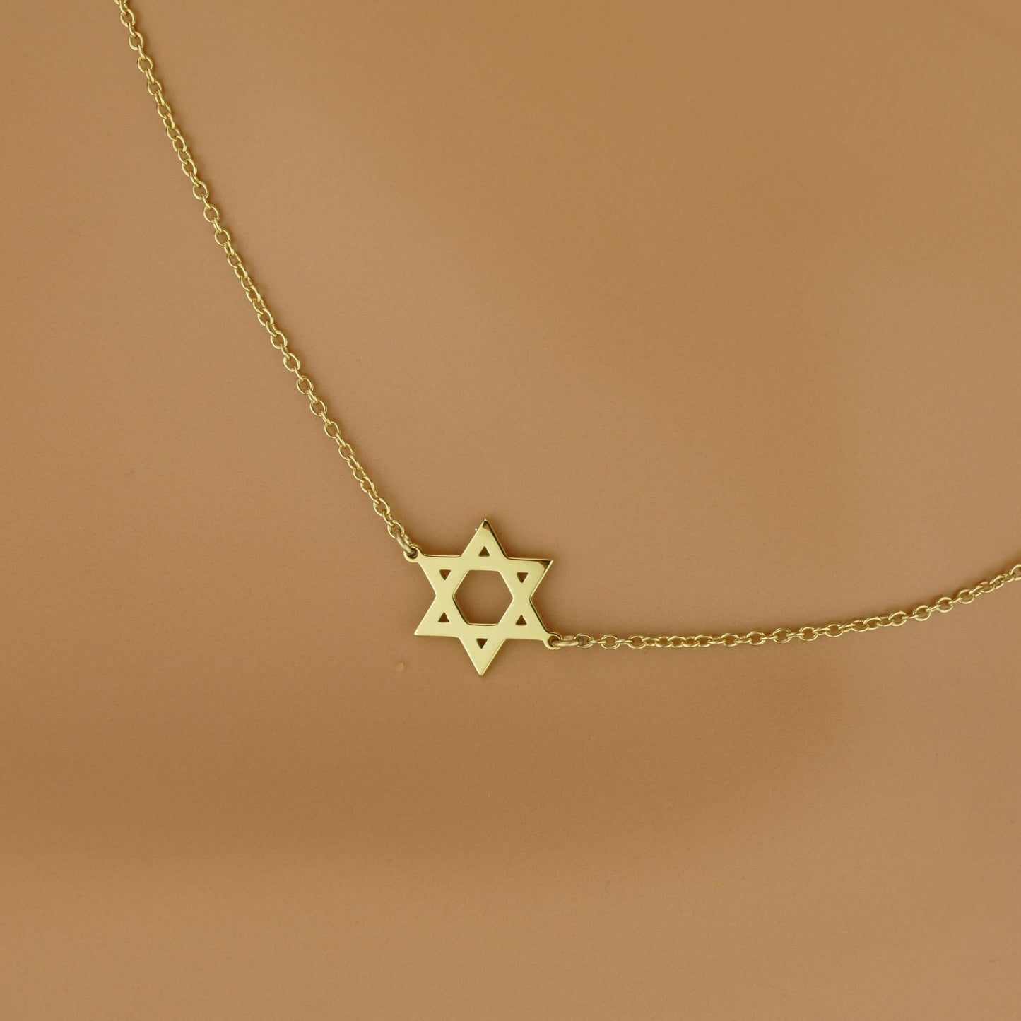 Star Of David Choker Necklace
