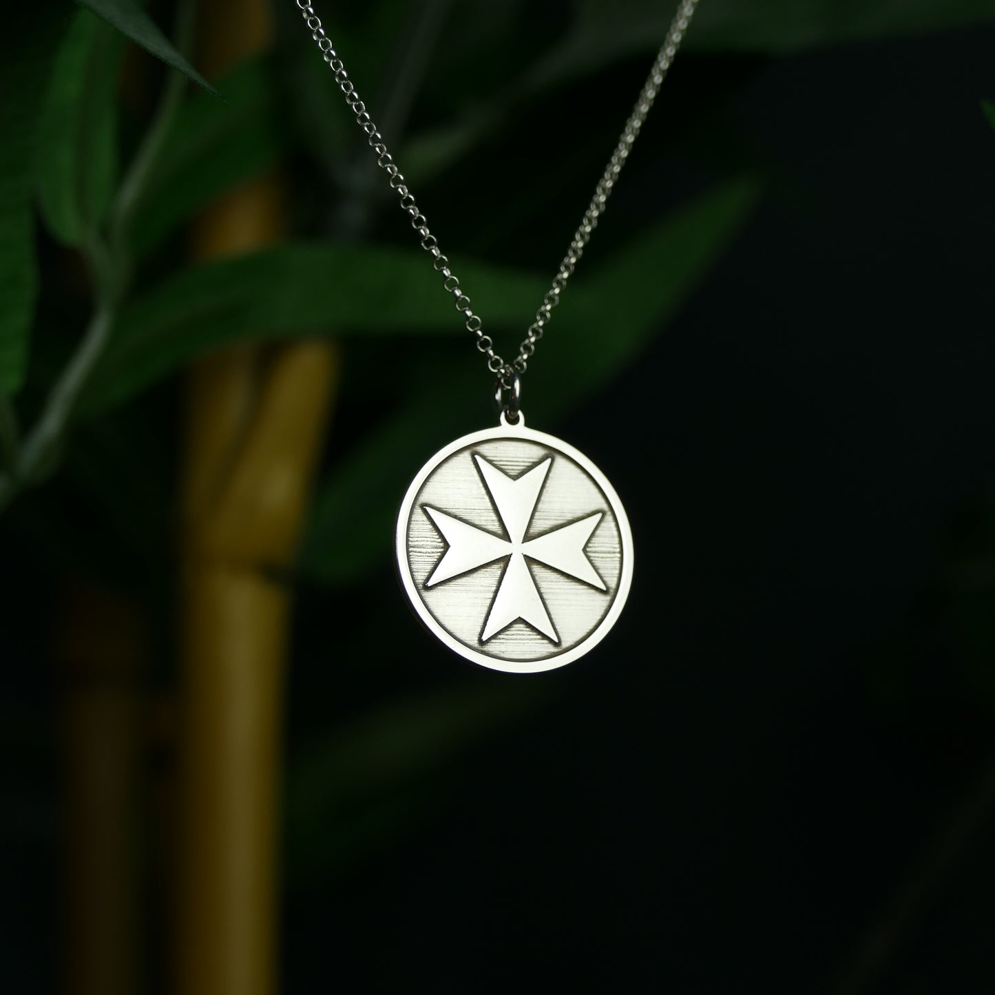 Maltese Cross Necklace – Eight-Point Cross Medallion
