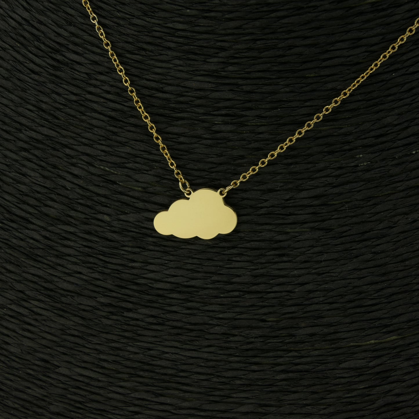 Cloud Necklace in 9ct Solid Gold by Apsley and Heron