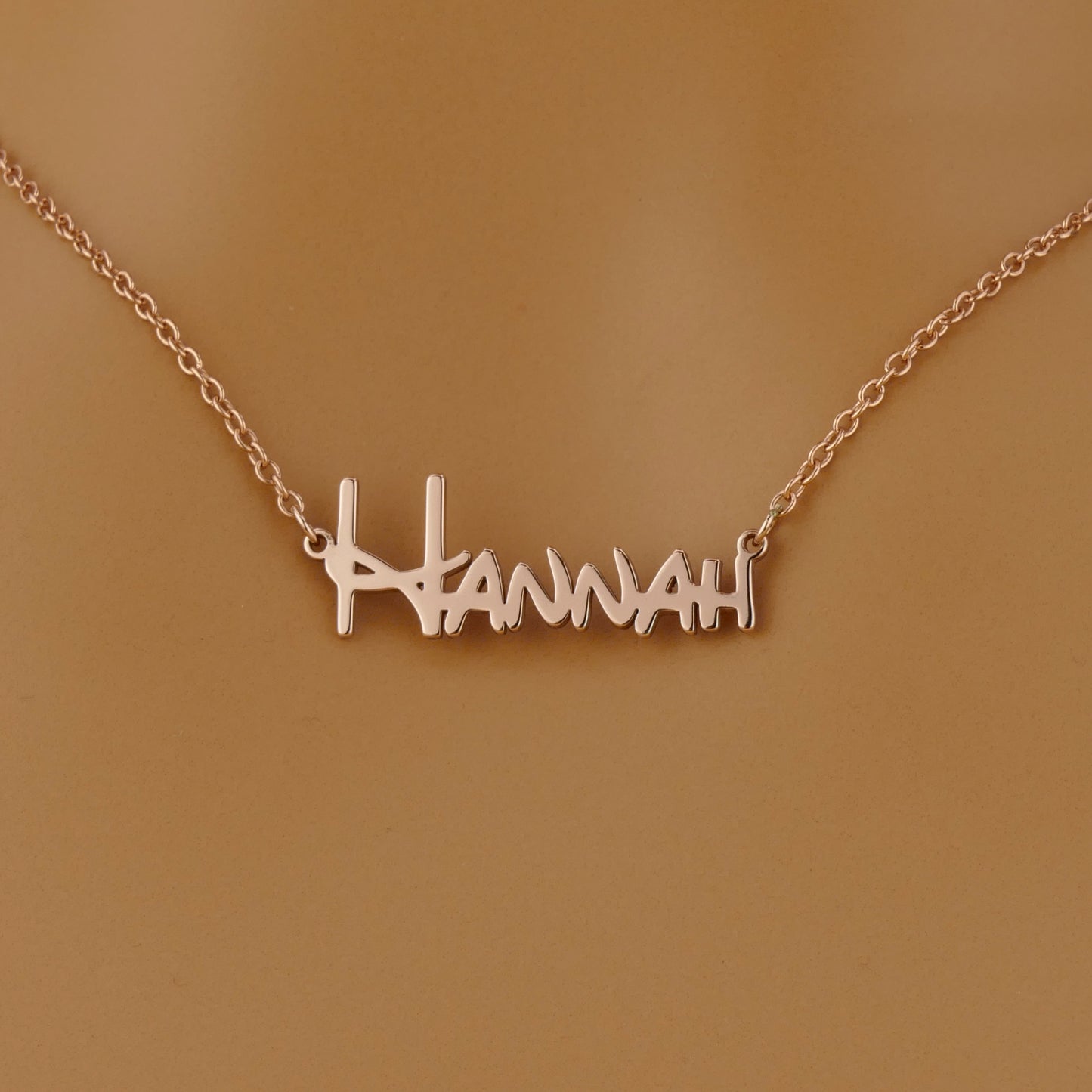 Dainty Disney Name Necklace with 18ct Gold Plating