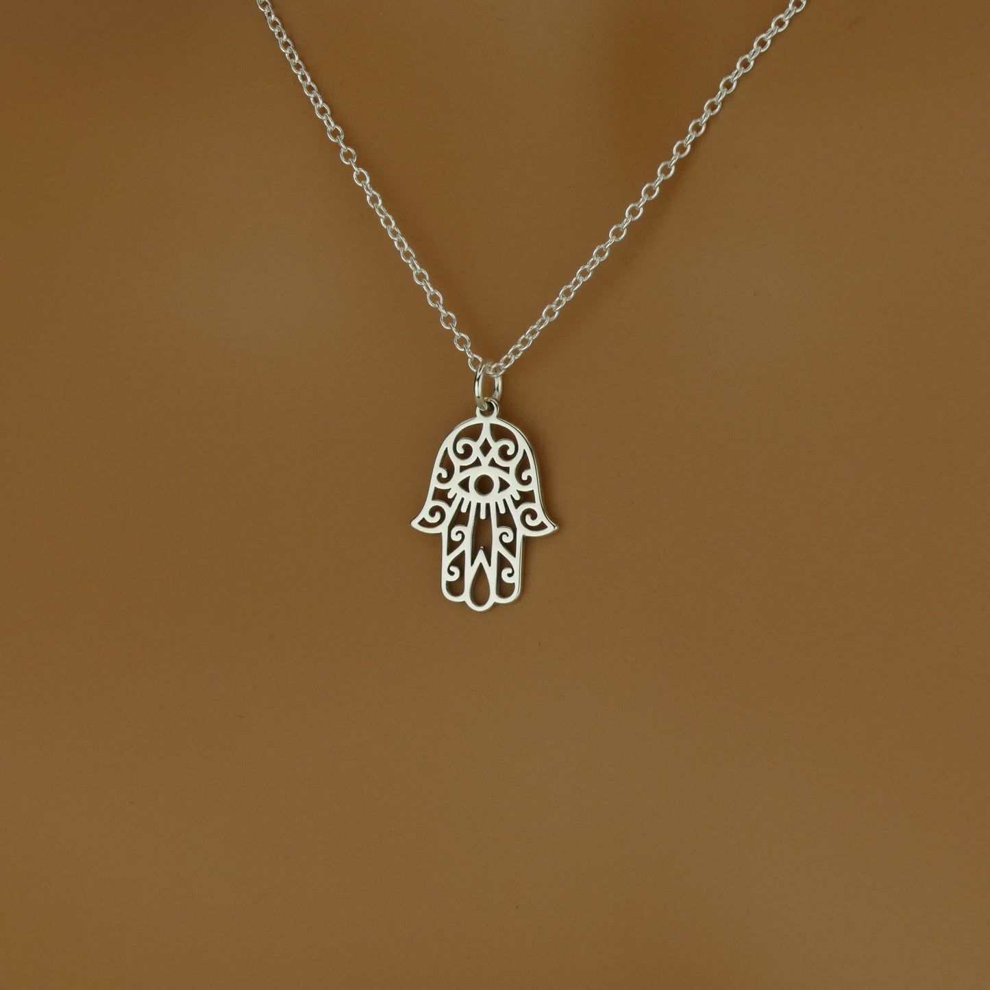 Dainty Hamsa Necklace for Everyday Wear
