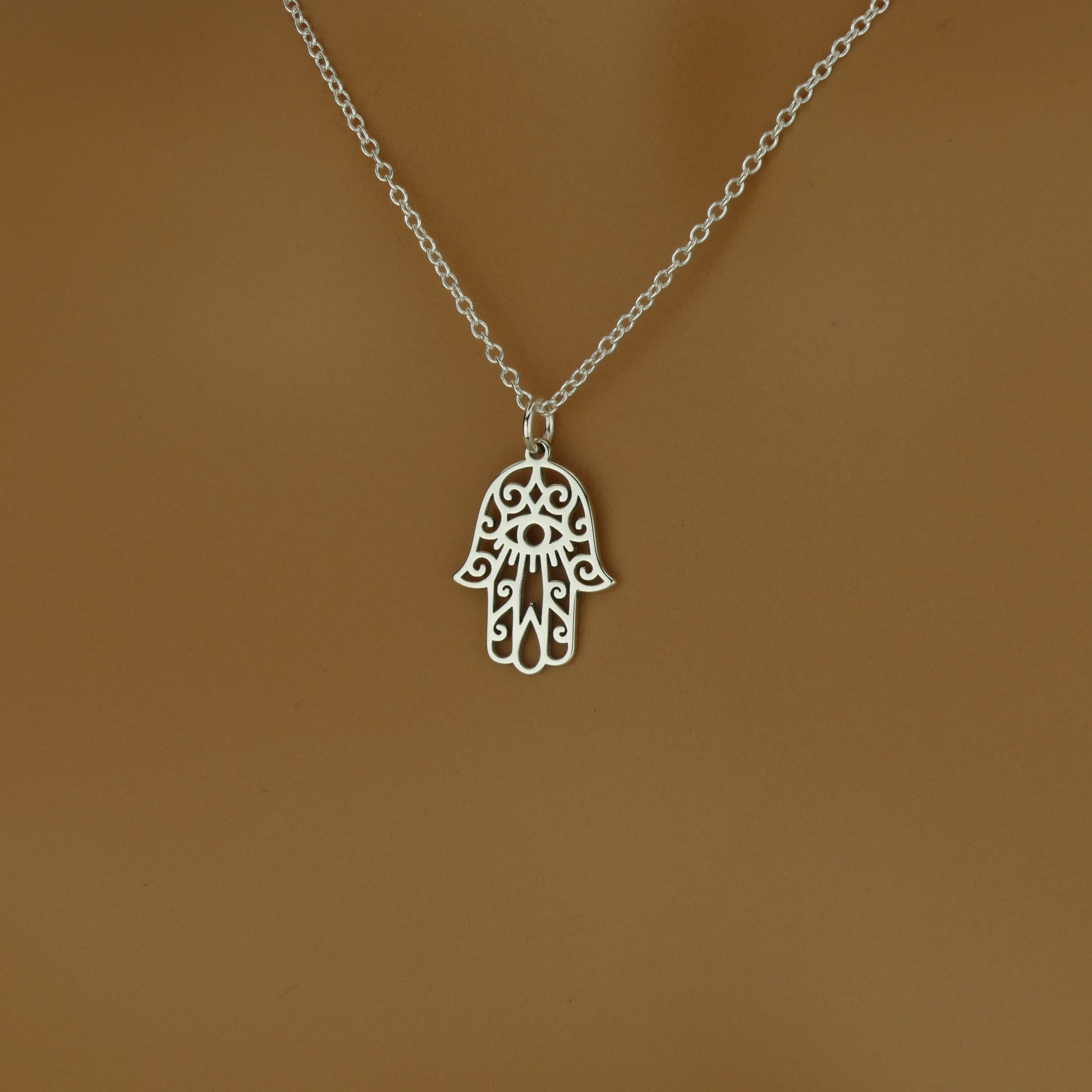 Dainty Hamsa Necklace for Everyday Wear