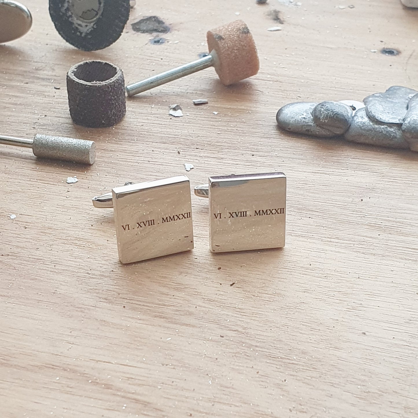 Engraved Special Date Cufflinks – Perfect for Weddings and Anniversaries