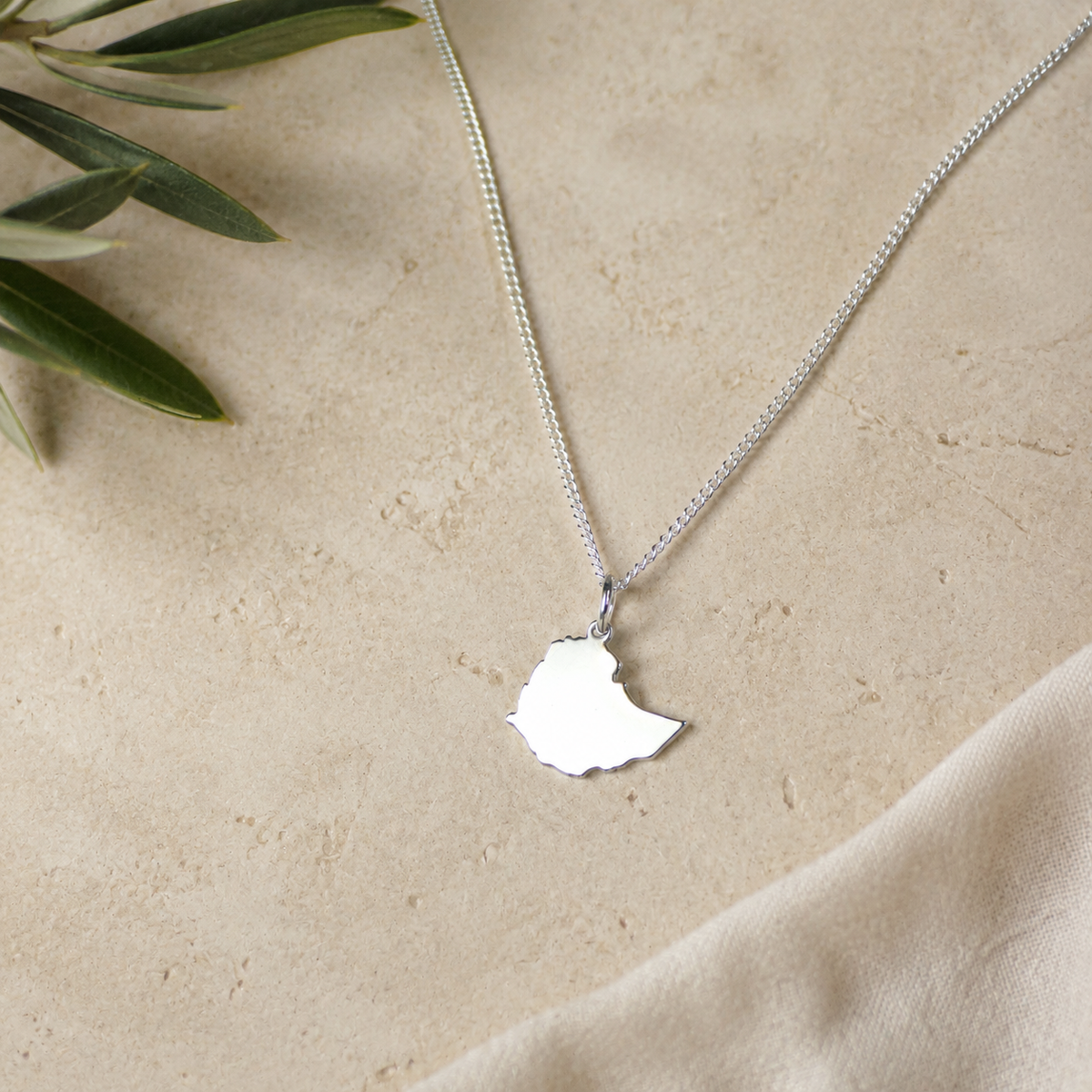 Ethiopia Map Necklace – Habesha Heritage Pendant by Apsley & Heron
