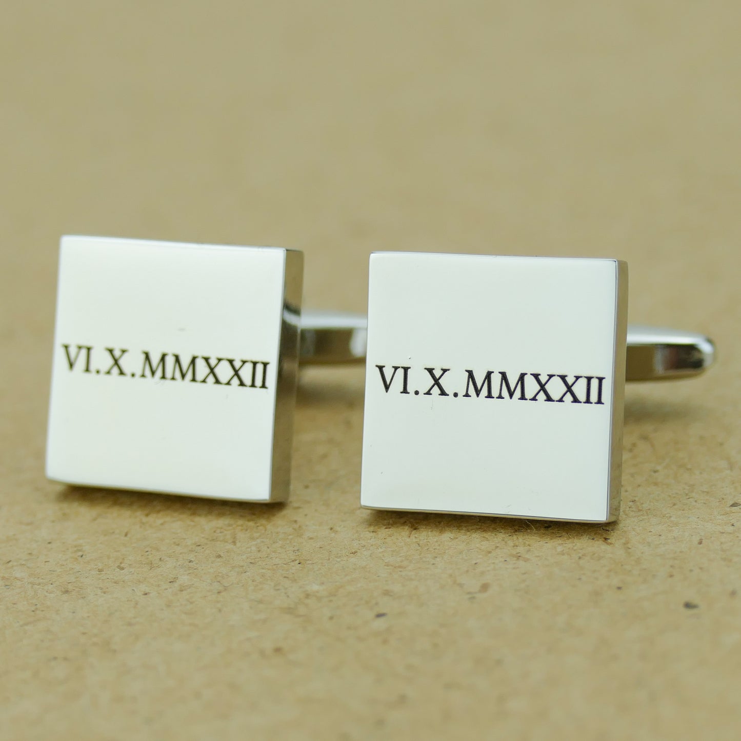 Handcrafted Personalised Date Cufflinks from London Workshop