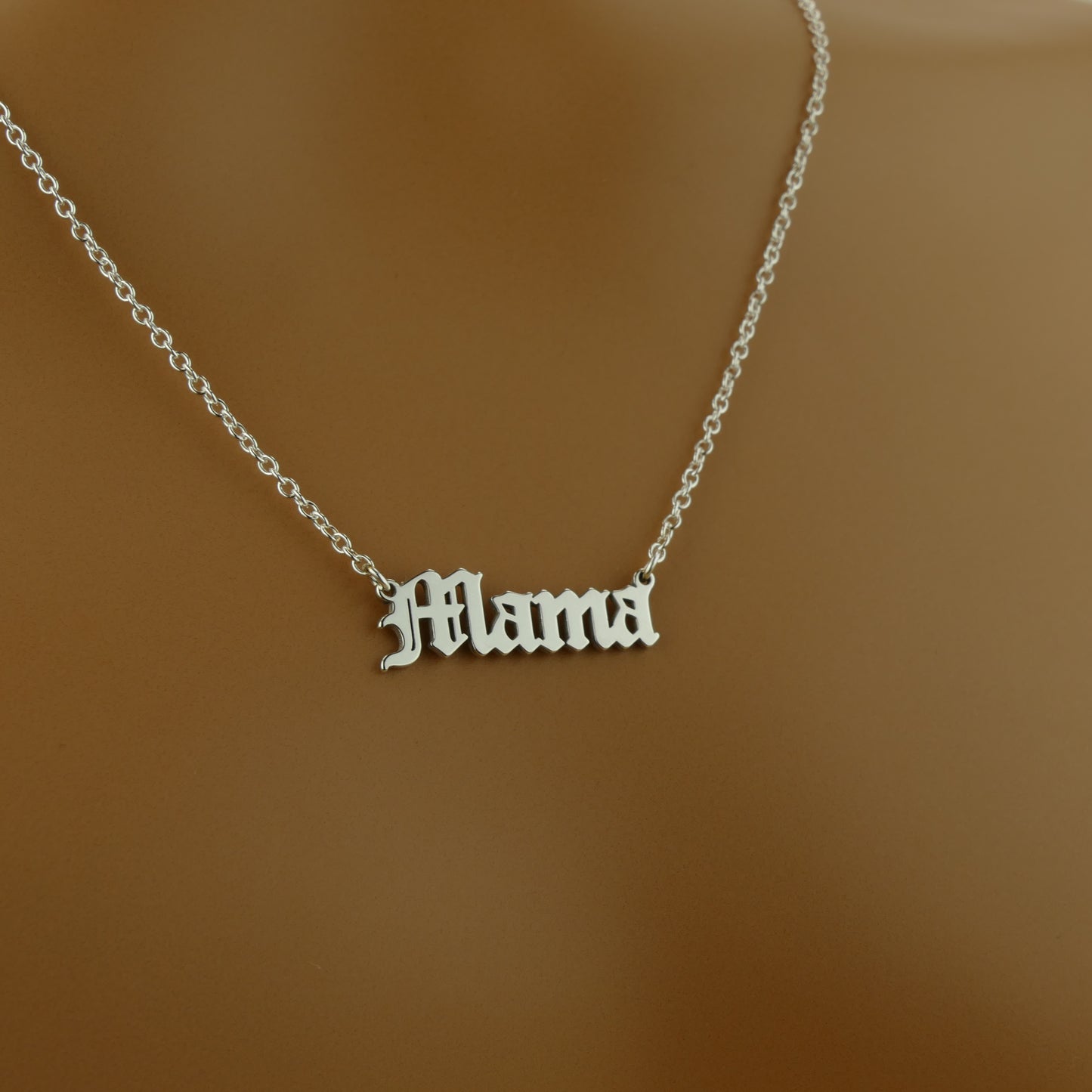 Handcrafted Gothic Name Necklace from London Workshop