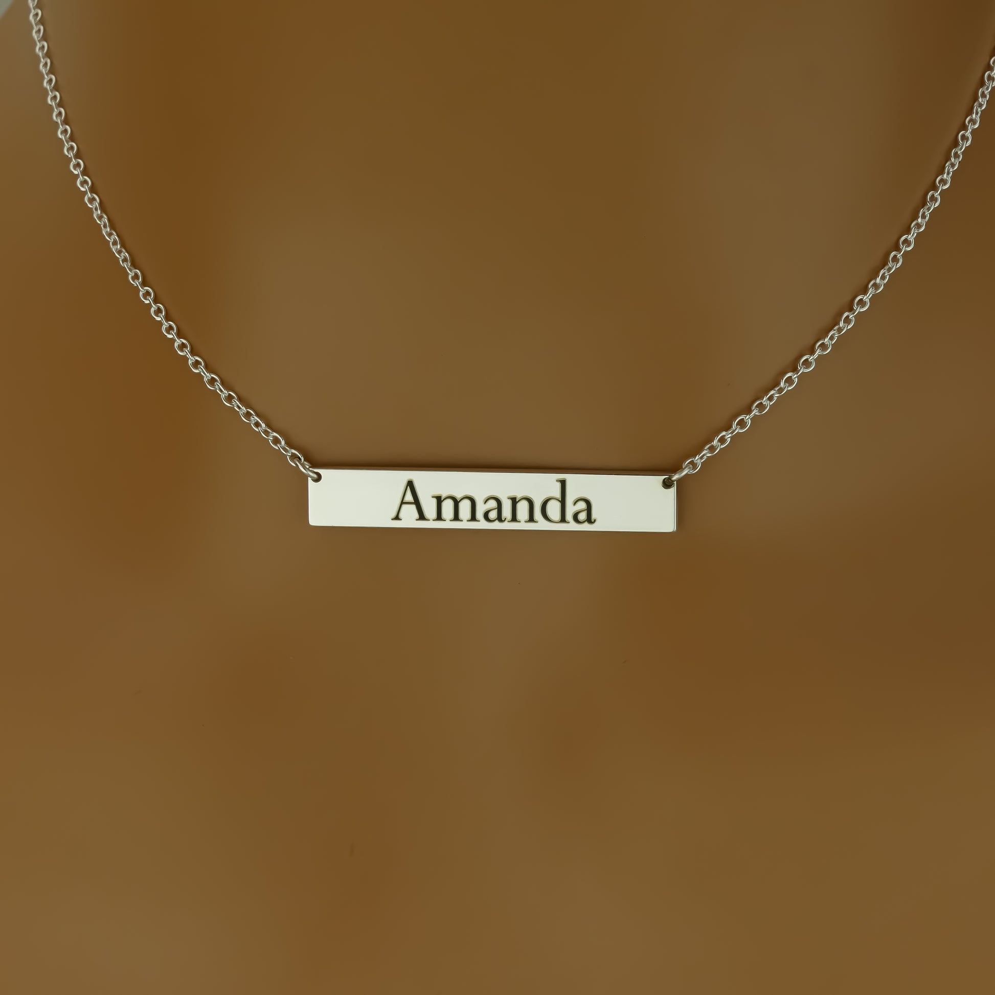 Handcrafted Name Bar Necklace from London Workshop