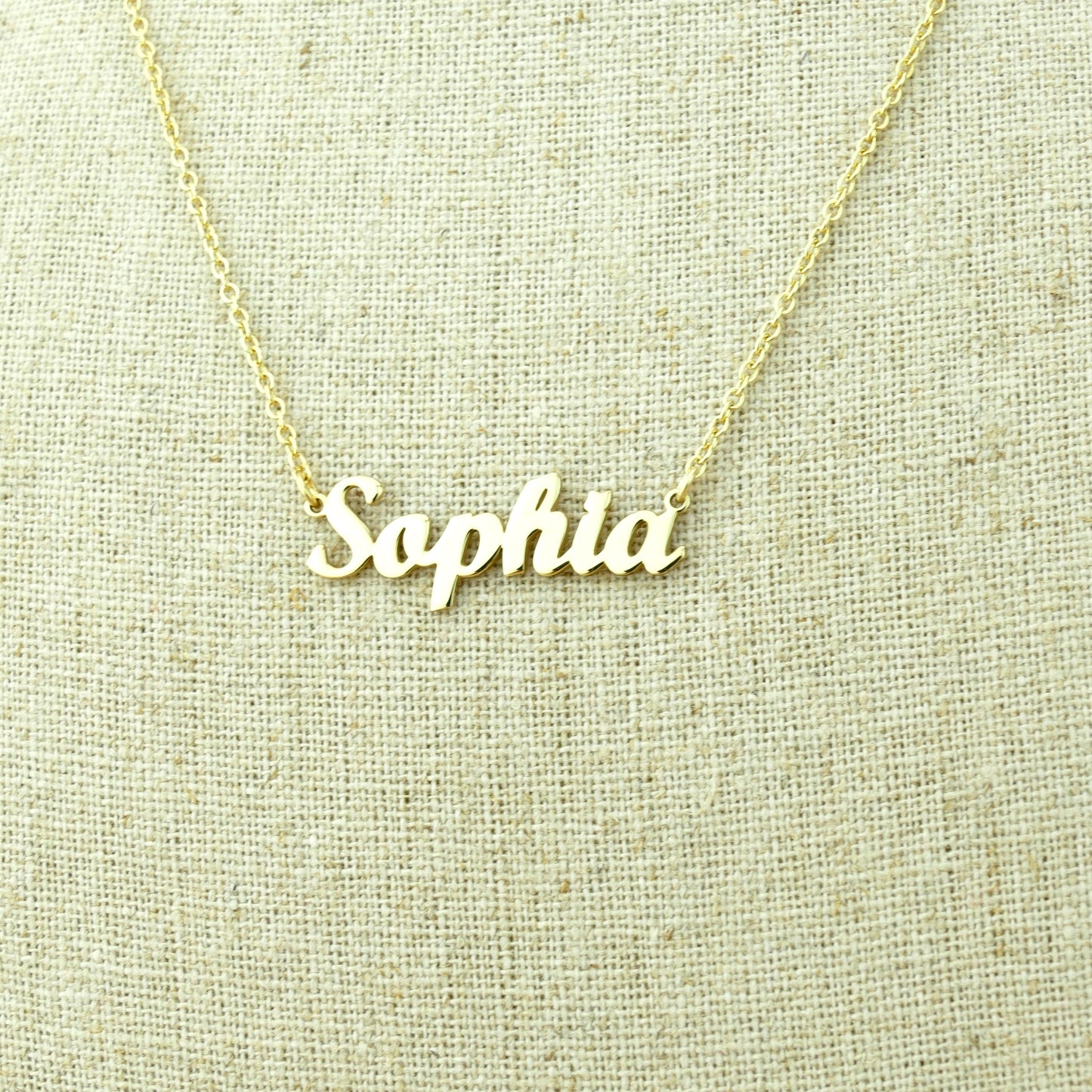 High-Quality 9ct Gold Name Necklace
