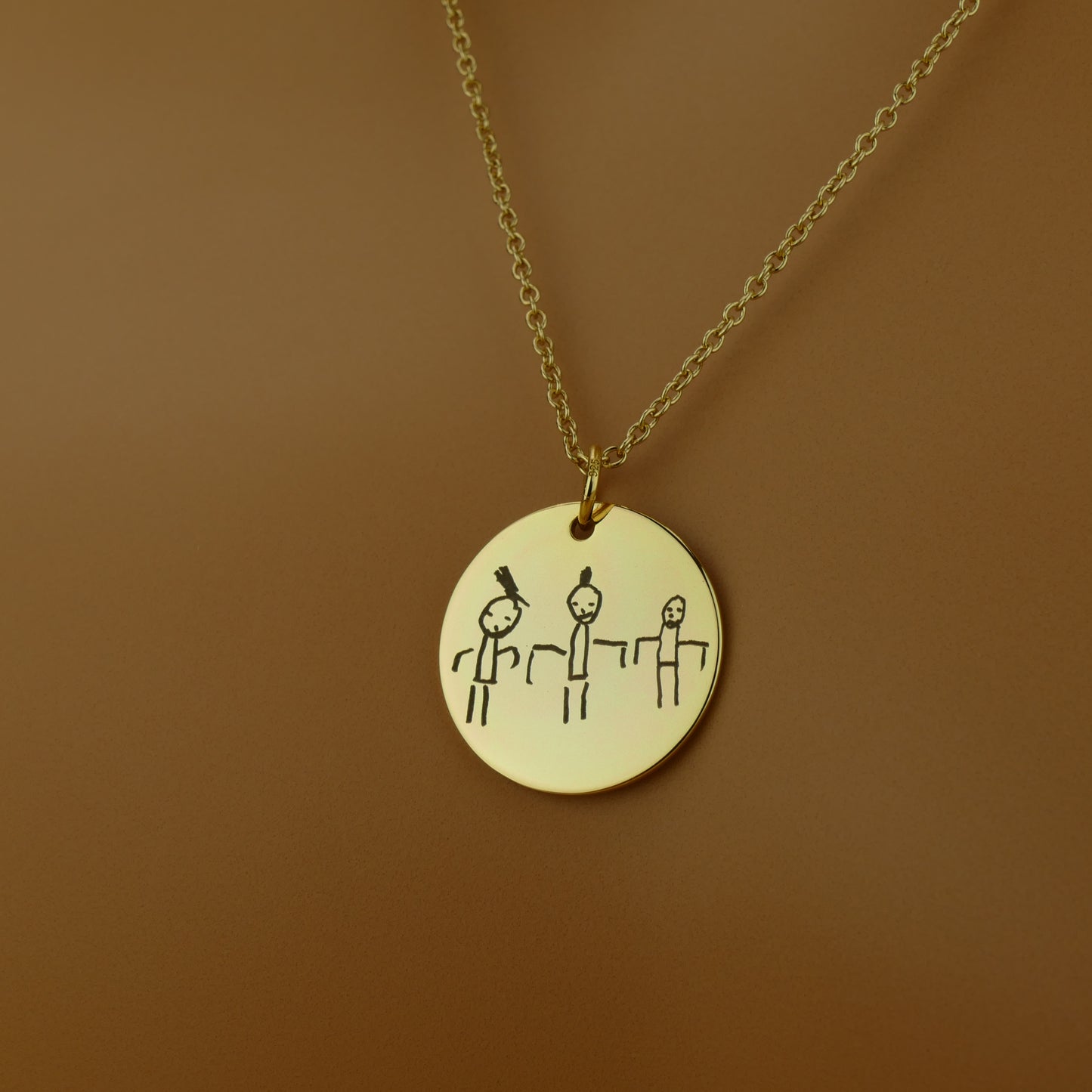 Kids Drawing Necklace – Custom Jewellery by Apsley and Heron