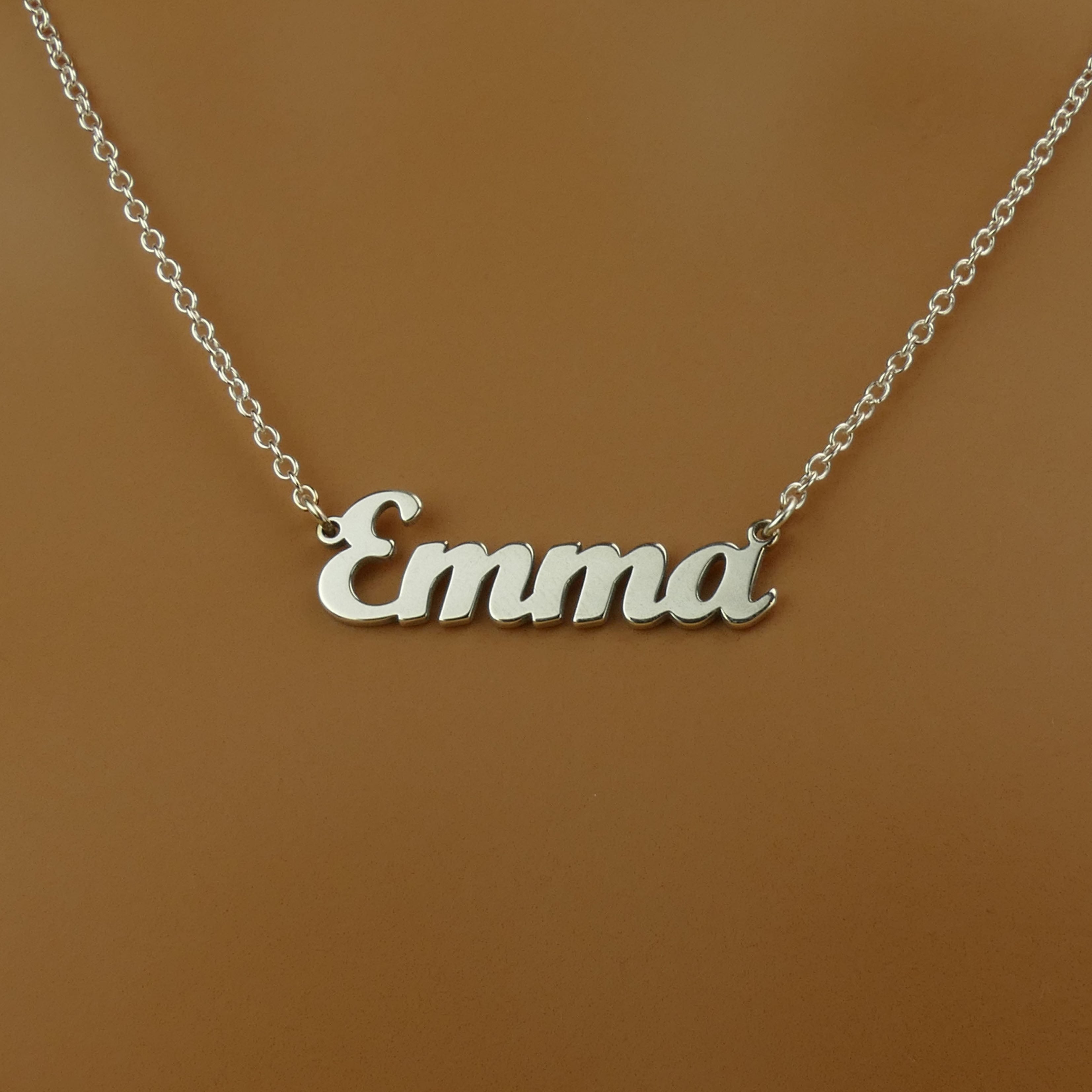 Personalised Necklace Personalised Sterling Silver Name Necklace