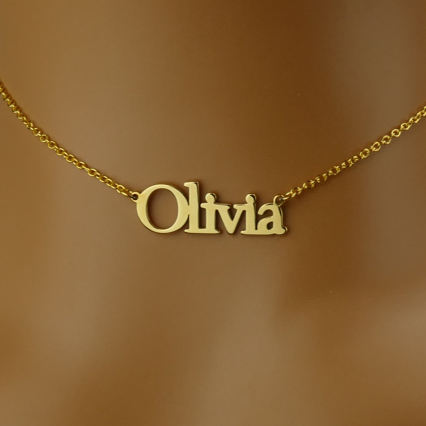 Solid 9ct Gold Custom Name Necklace