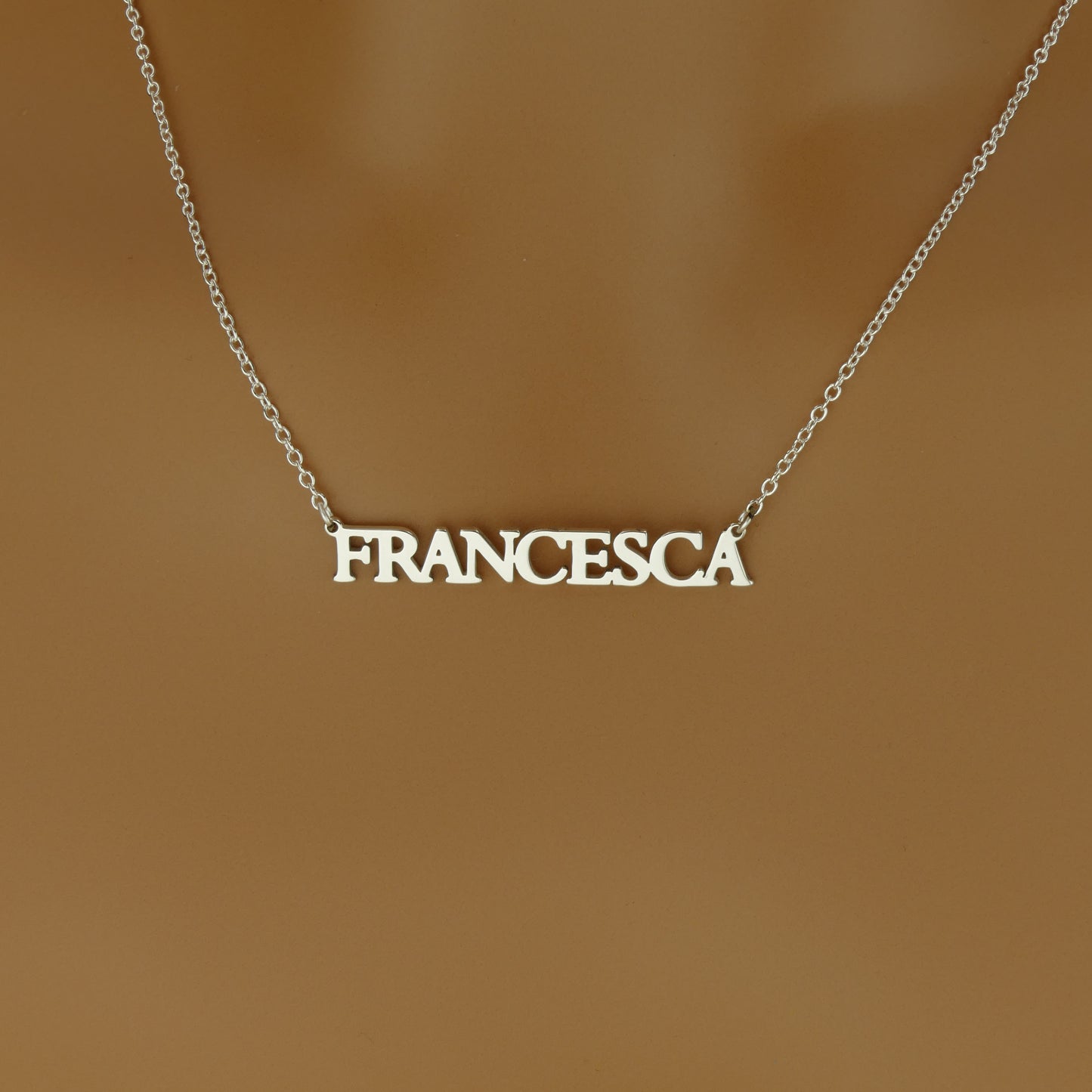 Solid 925 Sterling Silver Minimalist Name Necklace