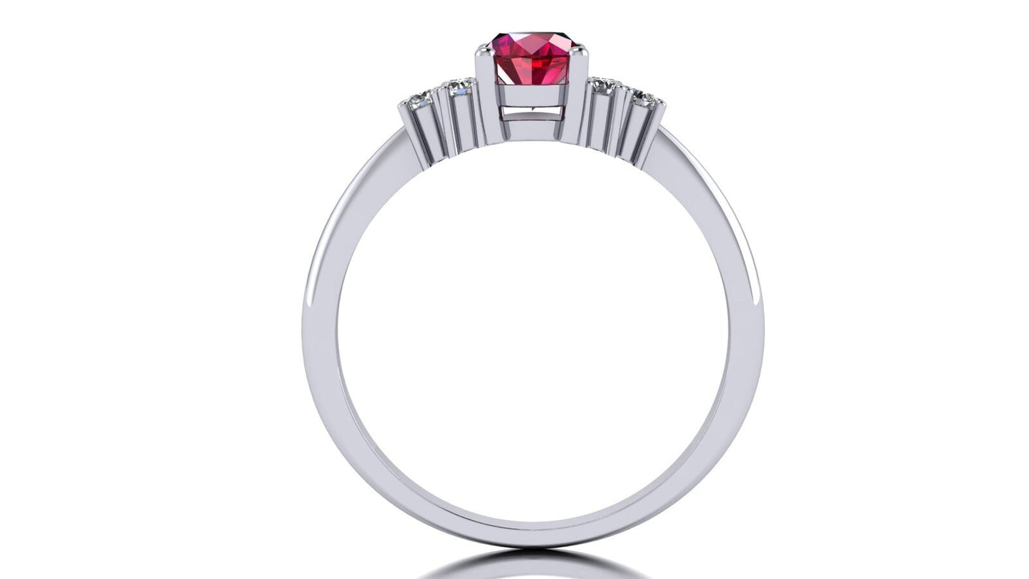 Ruby Cluster Ring