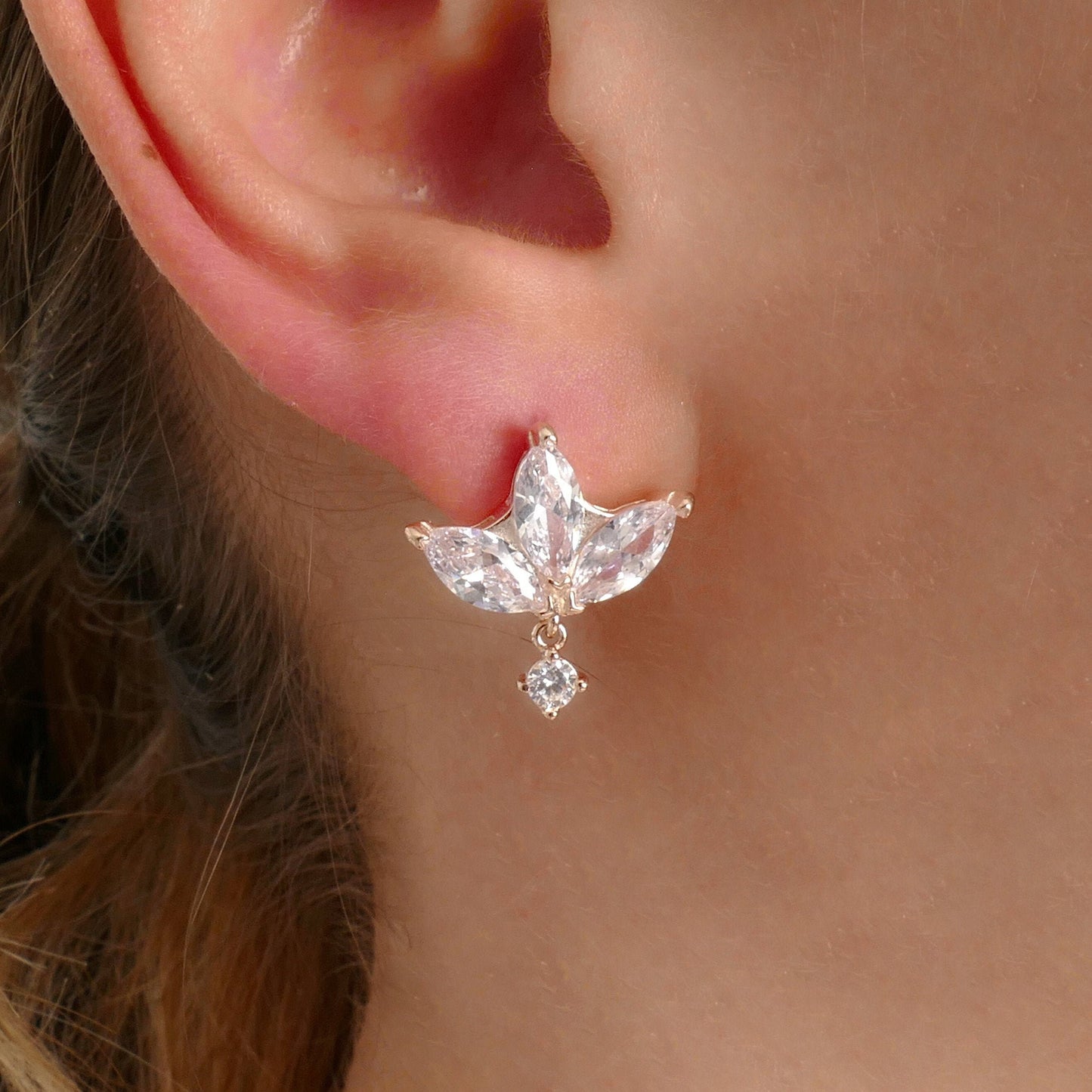 Lotus Stud Earrings