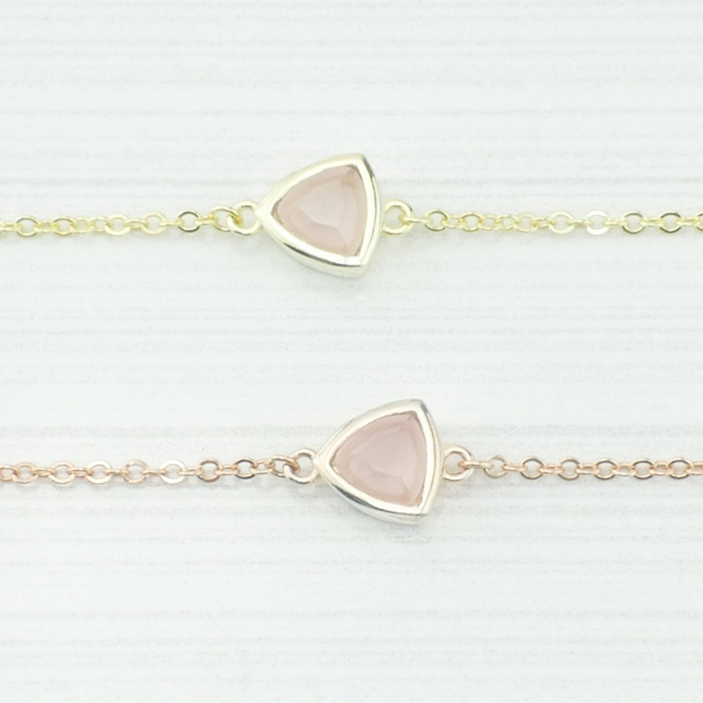 Monaco Rose Quartz Gold Bracelet