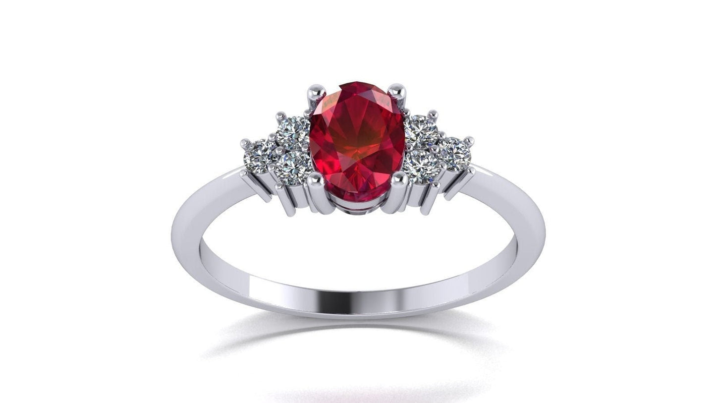 Ruby Cluster Ring