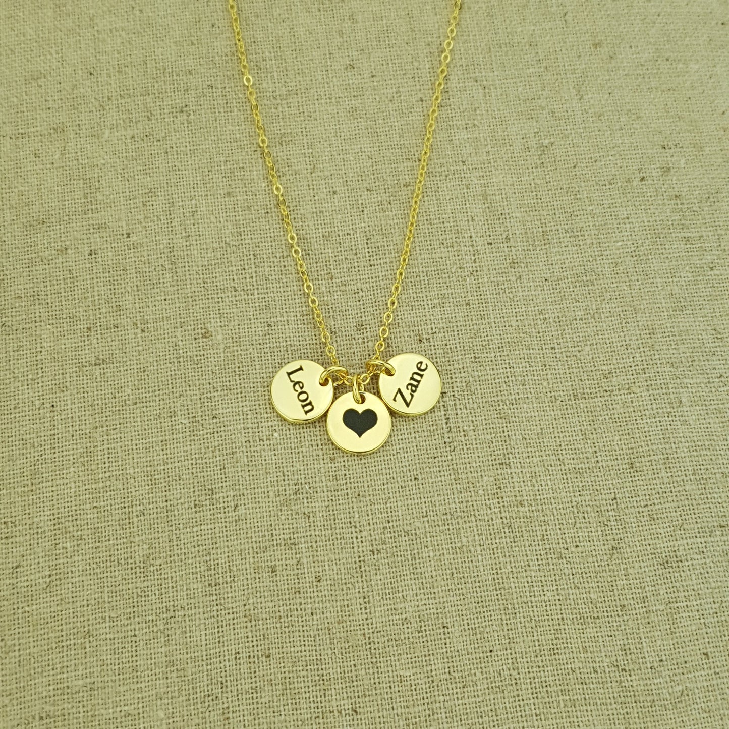 Multi Tag Initial Necklace