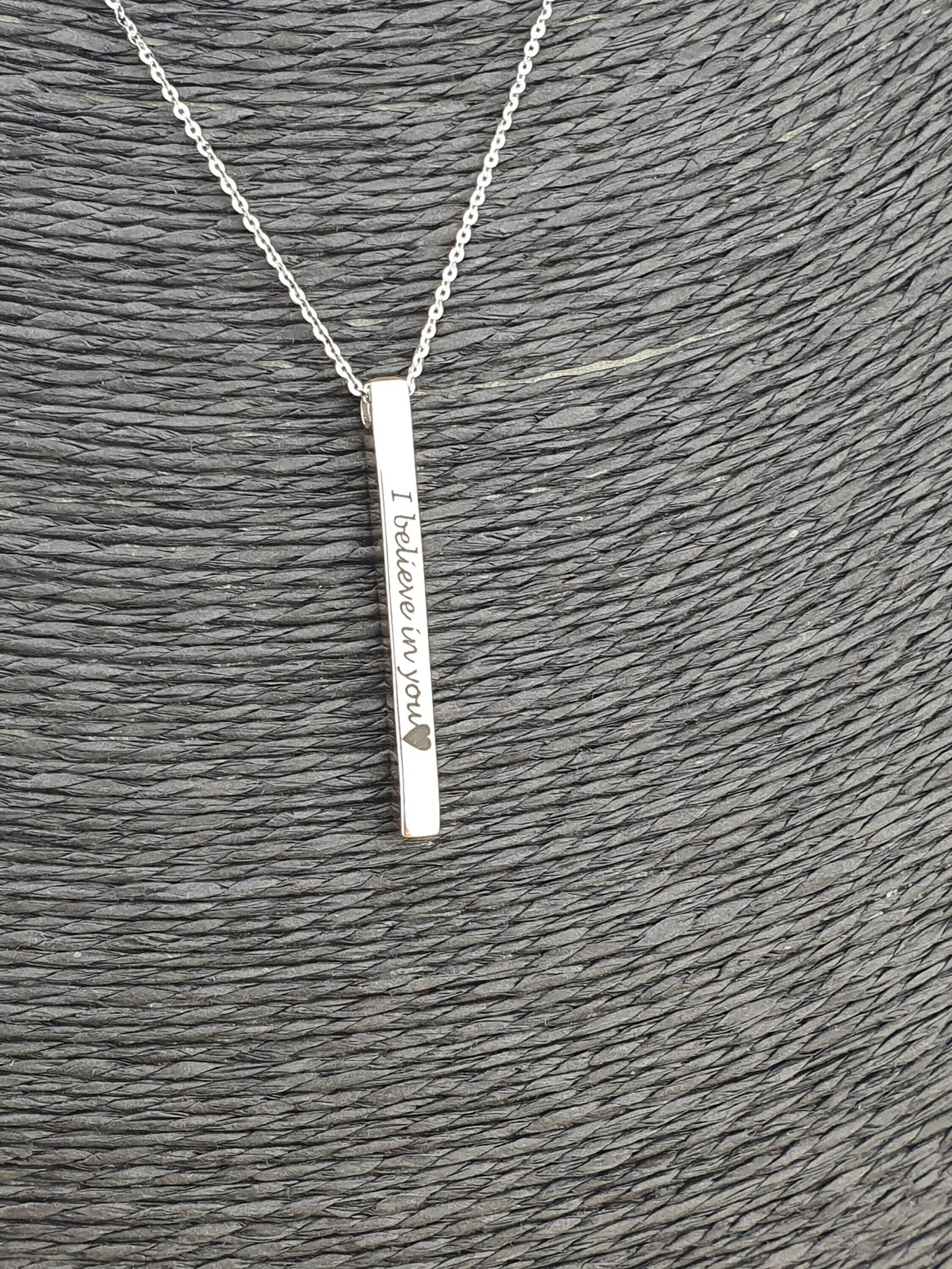 Rose Gold Bar Necklace
