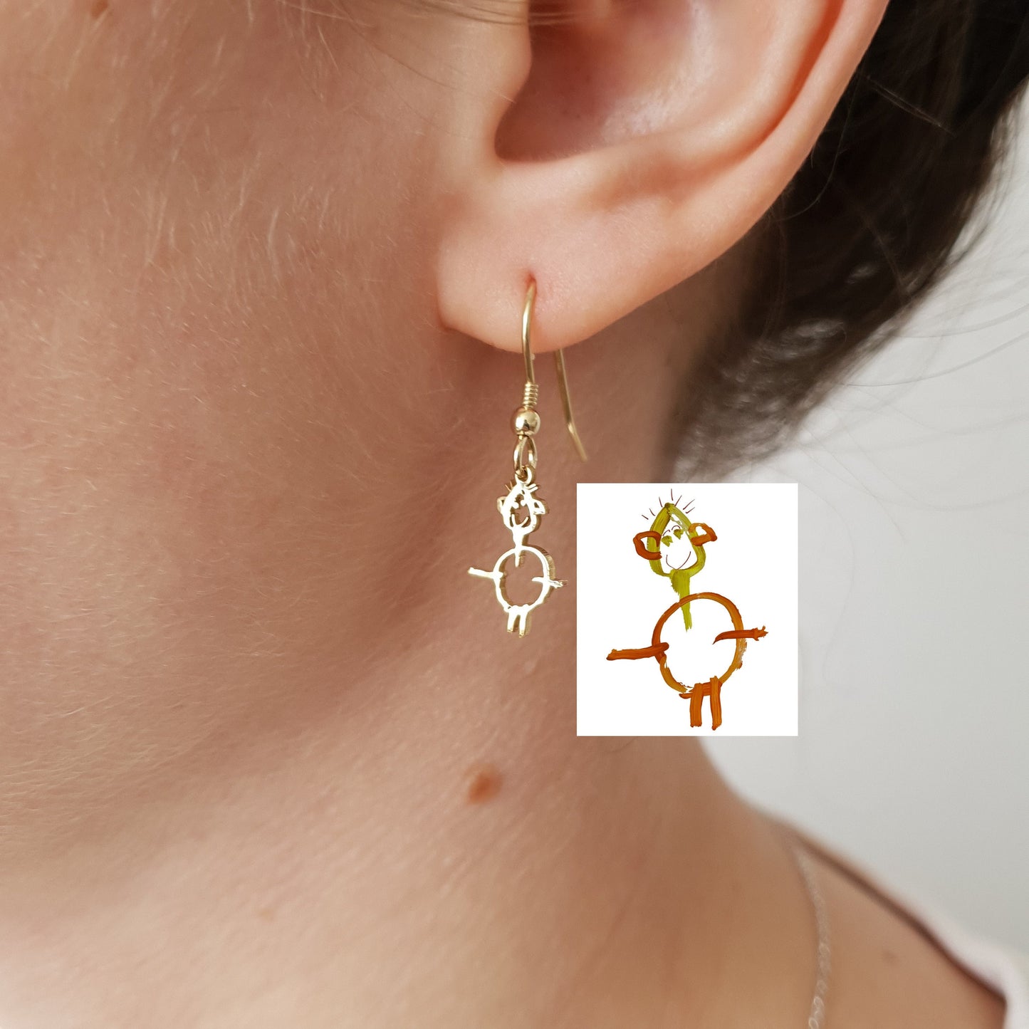 Kids Drawing Earrings