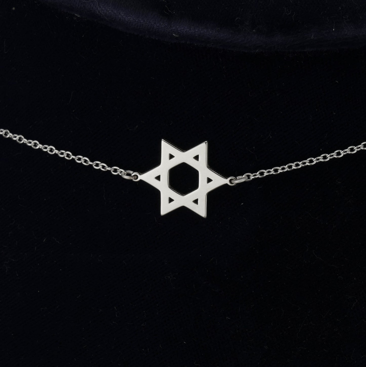 Star Of David Choker Necklace