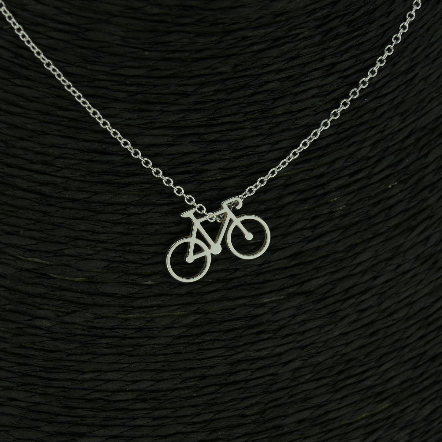 Dainty Bicycle Necklace