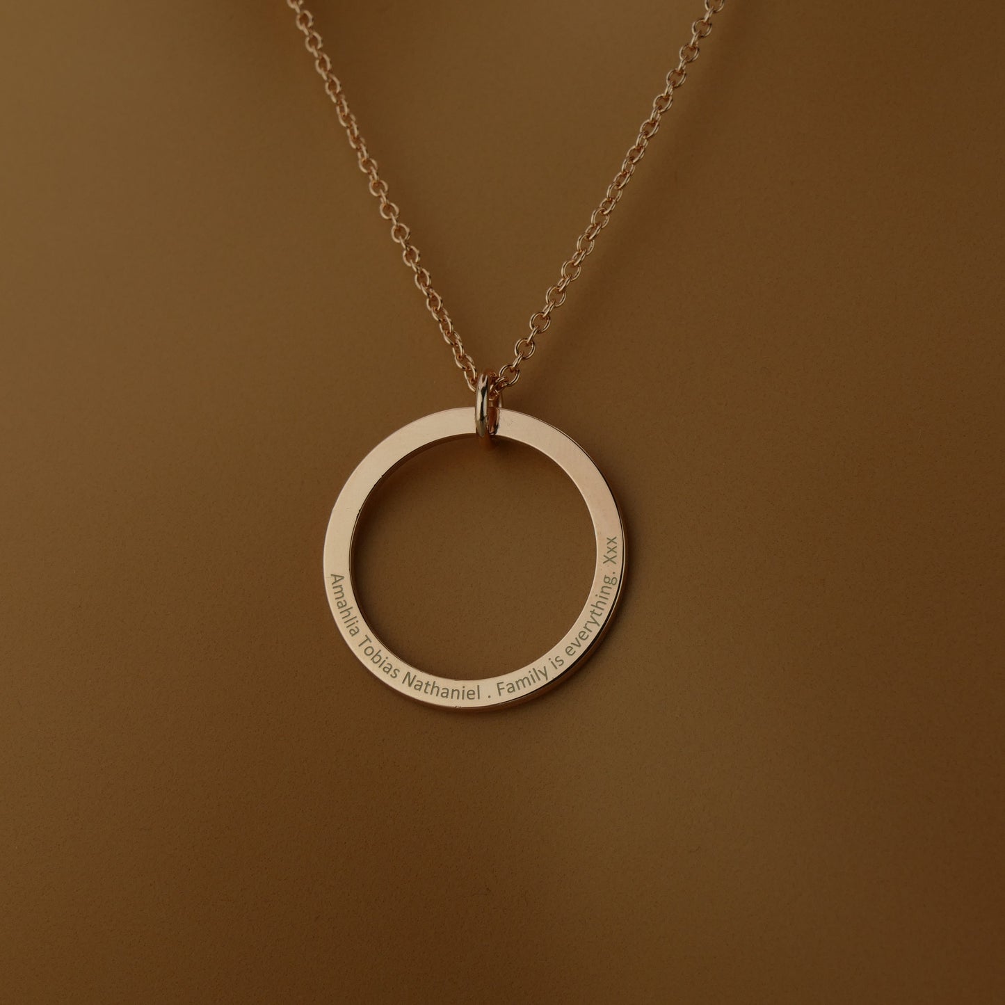 Dainty Name Circle Necklace