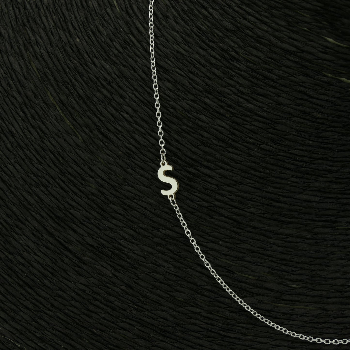 Sideways Initial Necklace