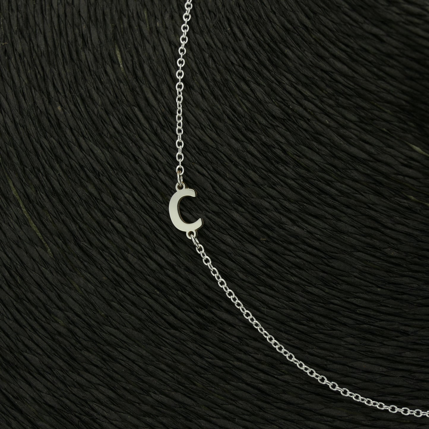 Sideways Initial Necklace
