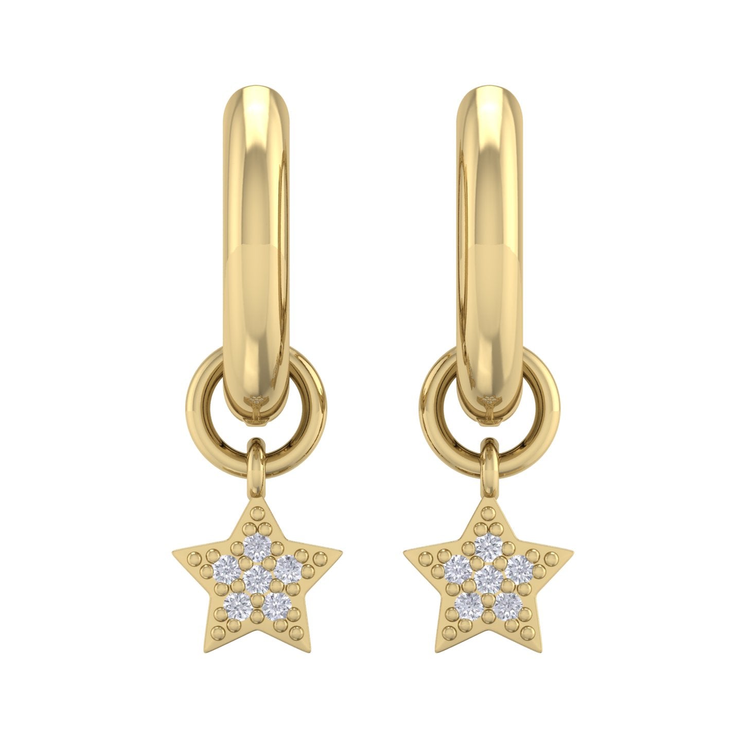 Small Huggie Star Earring