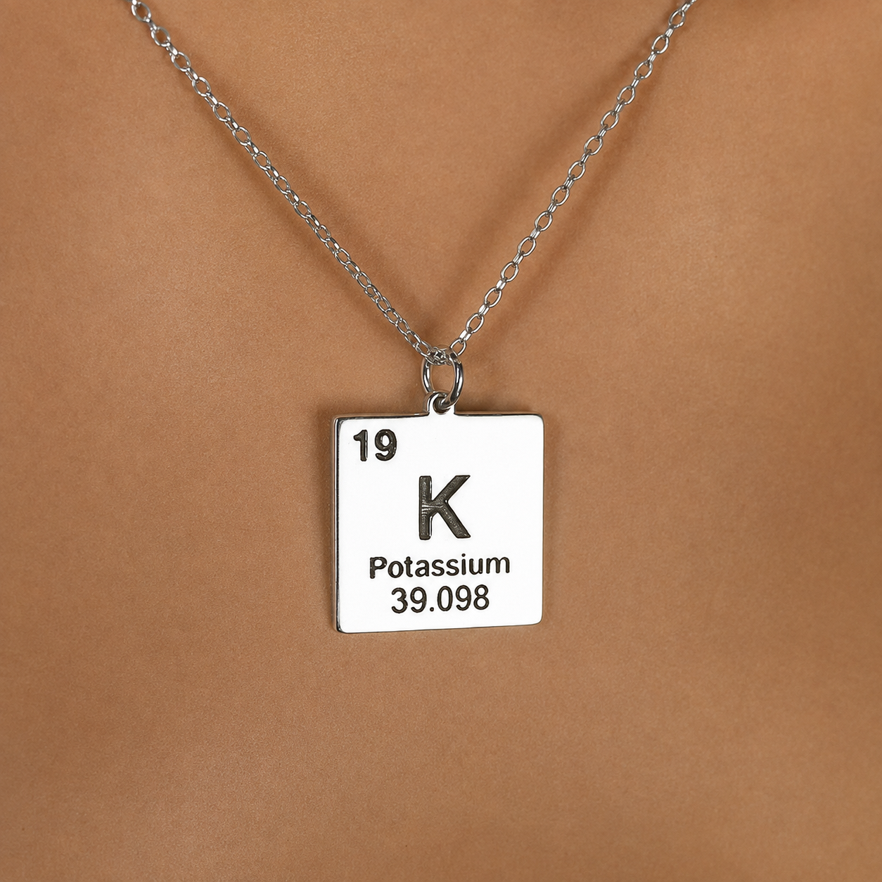 Sterling Silver Periodic Table Necklace – Dainty Custom Jewellery by Apsley and Heron