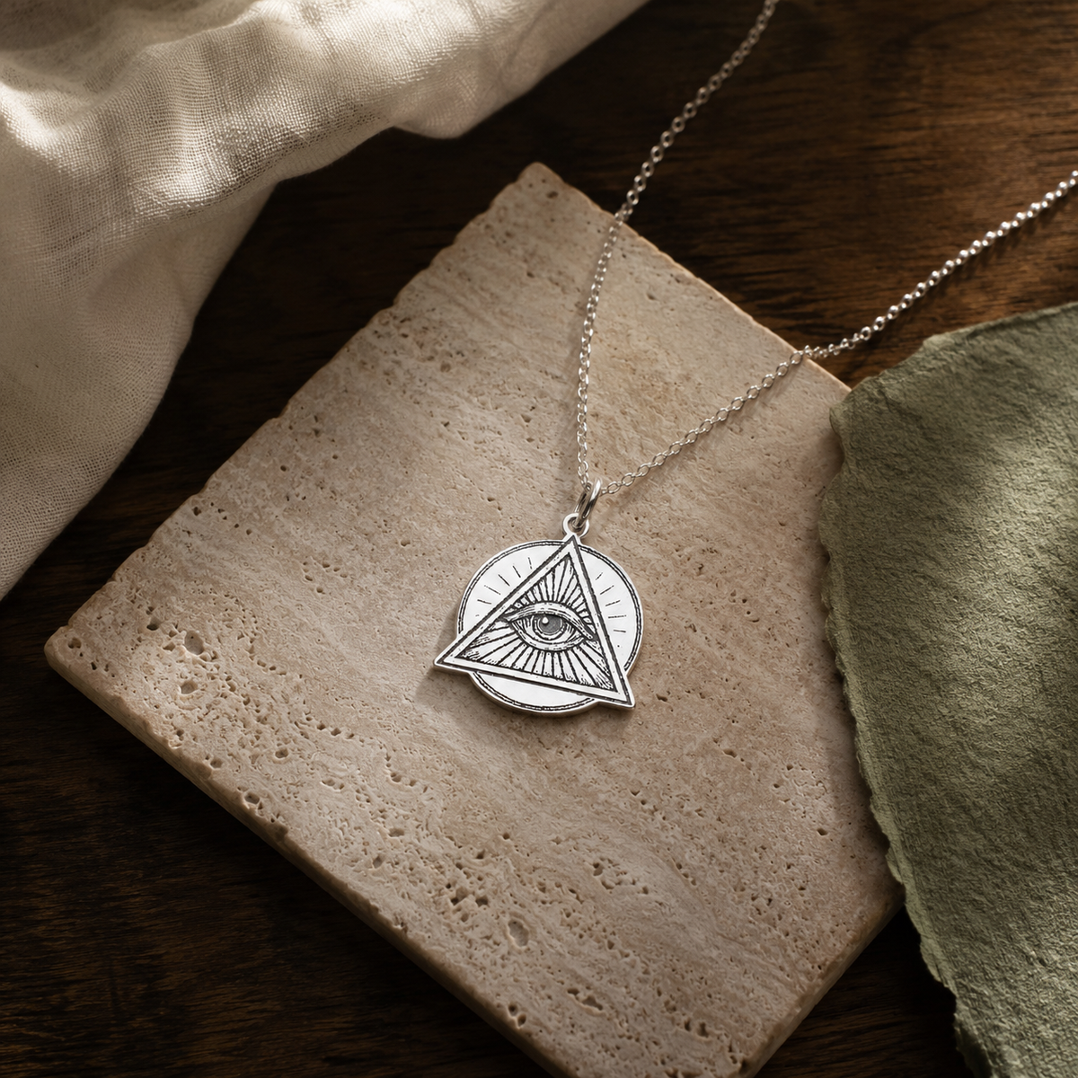 All-Seeing Eye Necklace – Eye of Providence Pendant Pendant
