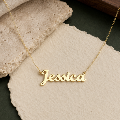 Solid 9ct Gold Personalised Name Necklace
