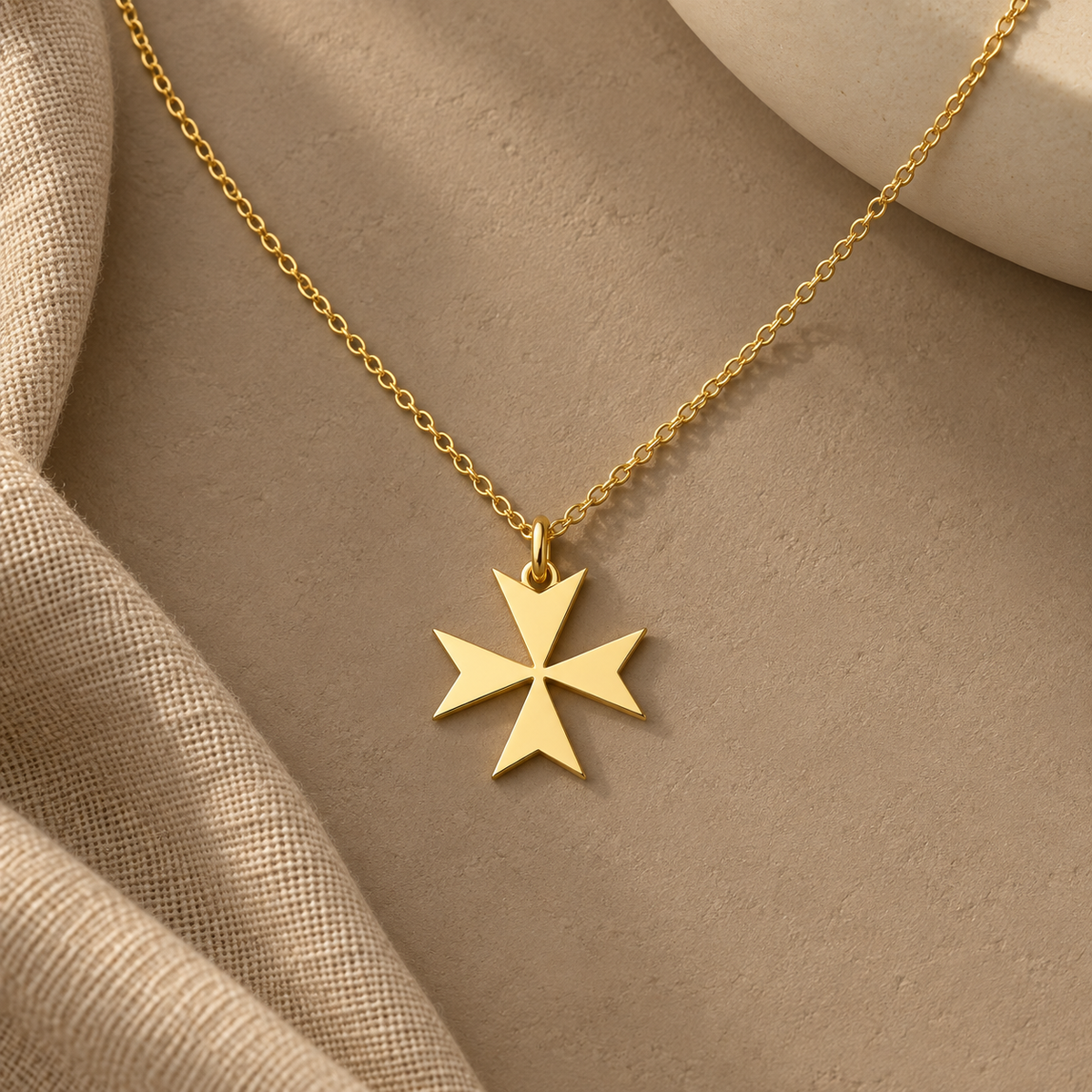 Maltese Cross Necklace