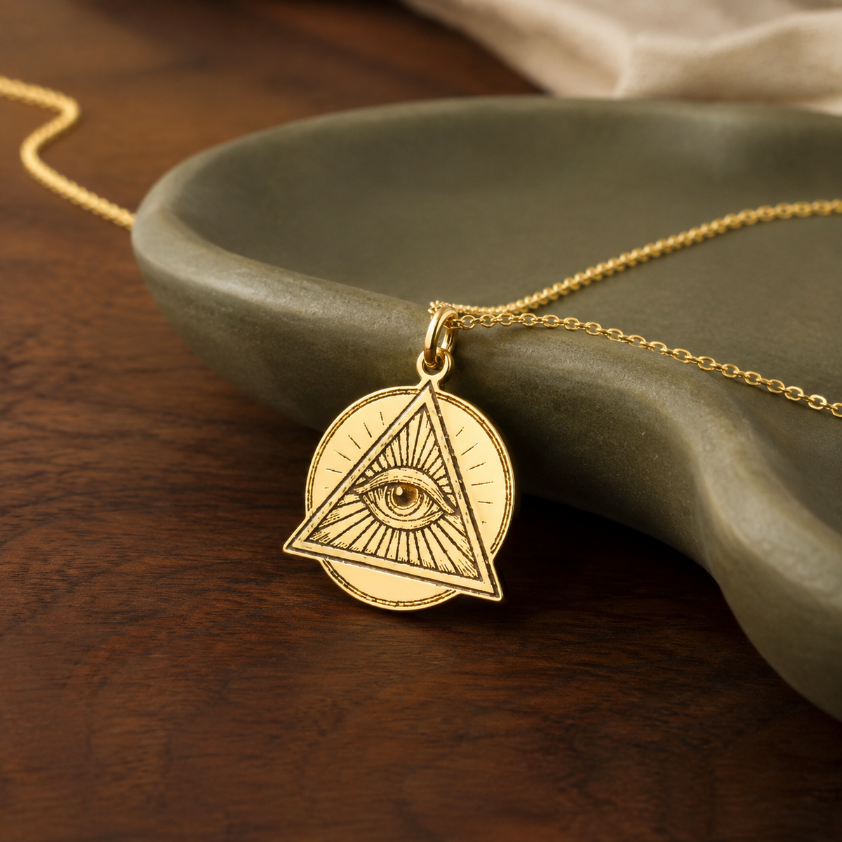 All-Seeing Eye Necklace – Eye of Providence Pendant Pendant