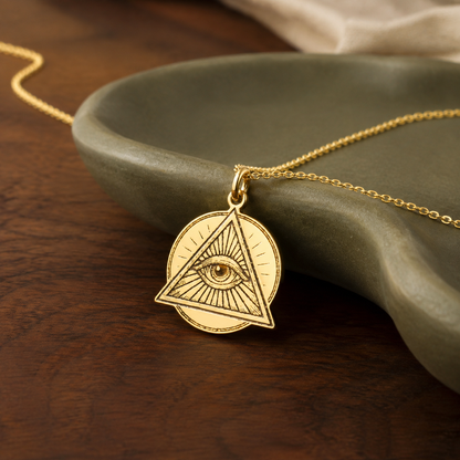 All-Seeing Eye Necklace – Eye of Providence Pendant Pendant