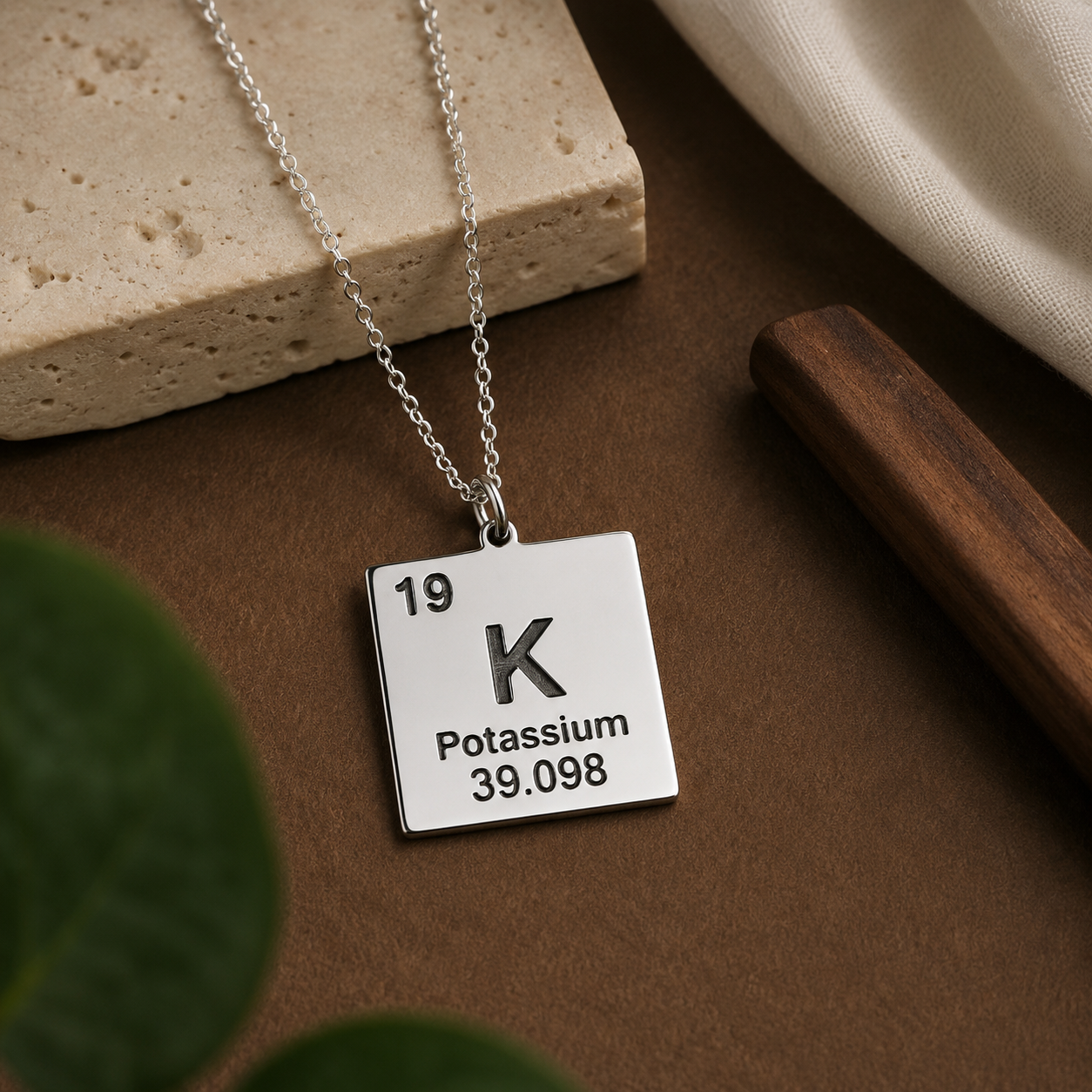 Sterling Silver Periodic Table Necklace – Dainty Custom Jewellery by Apsley and Heron