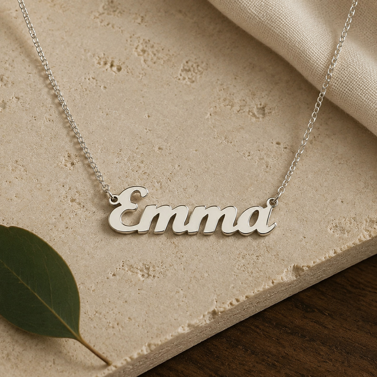 Personalised Sterling Silver Name Necklace – Dainty Custom Jewellery by Apsley and Heron