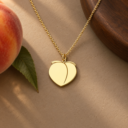 Peachy Necklace - Fruity Pendant by Apsley & Heron