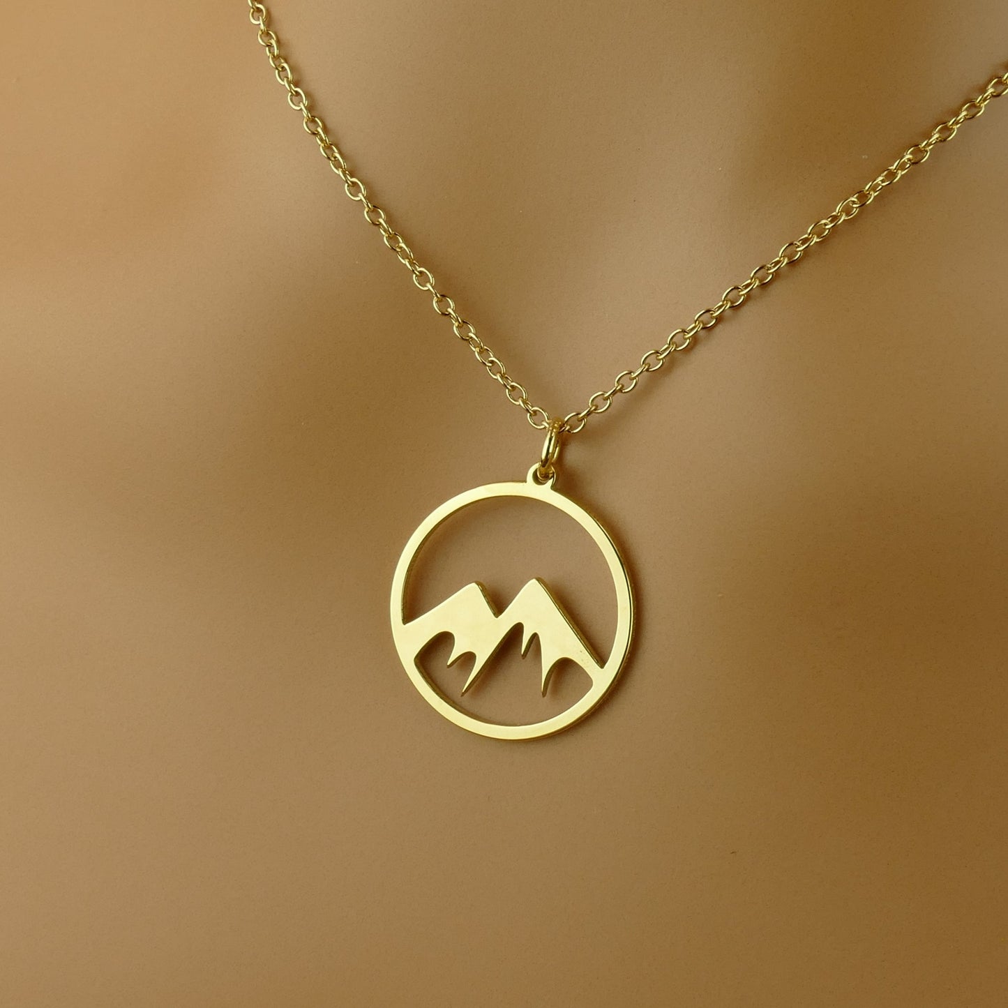 Mountain Pendant Necklace