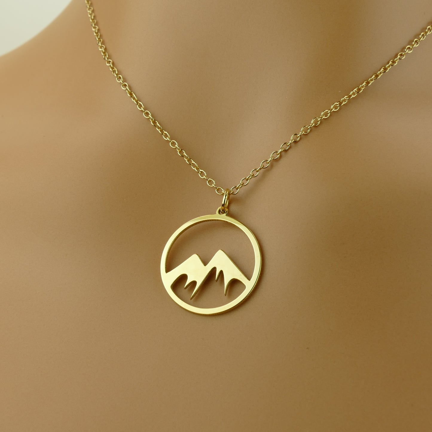 Mountain Pendant Necklace