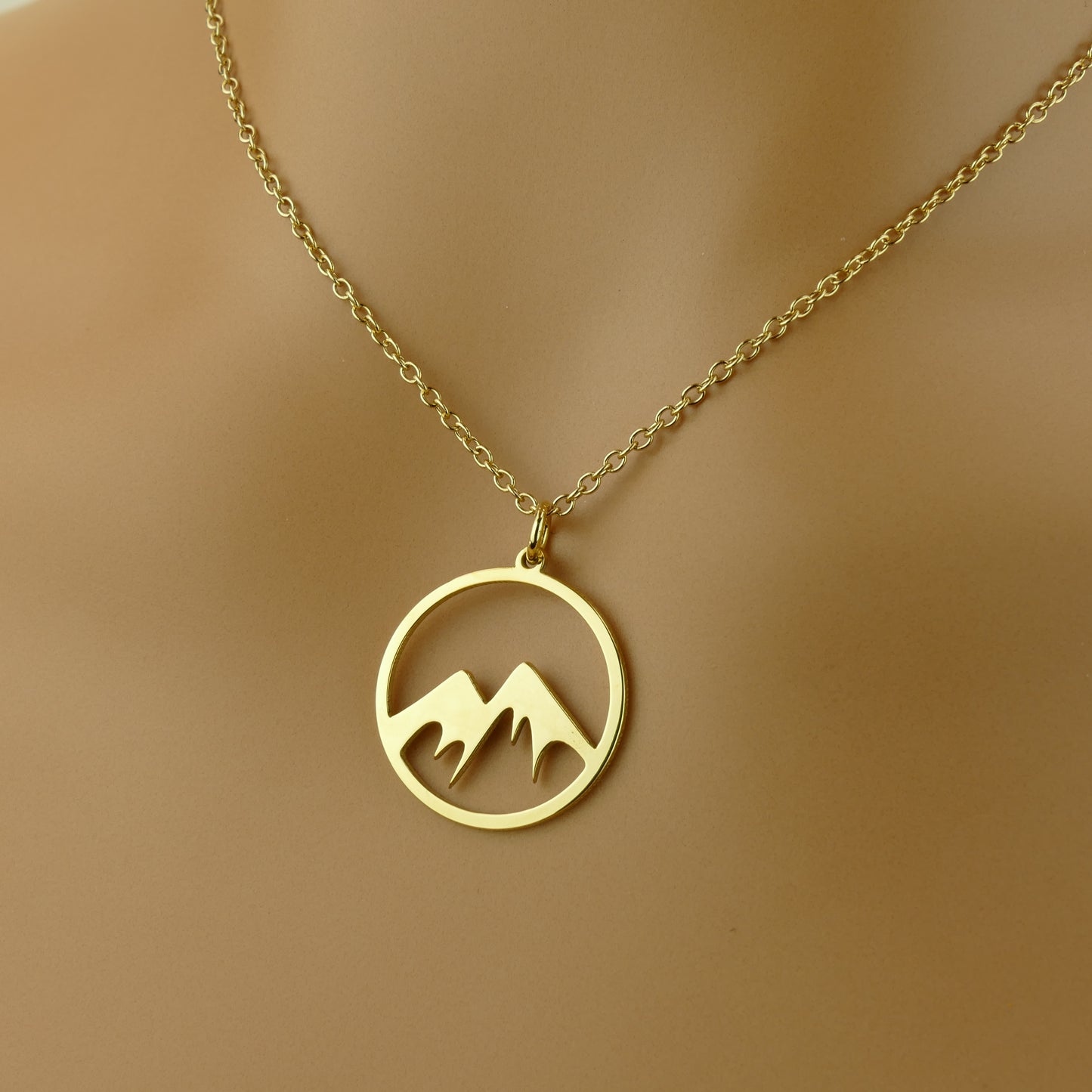 Mountain Pendant Necklace